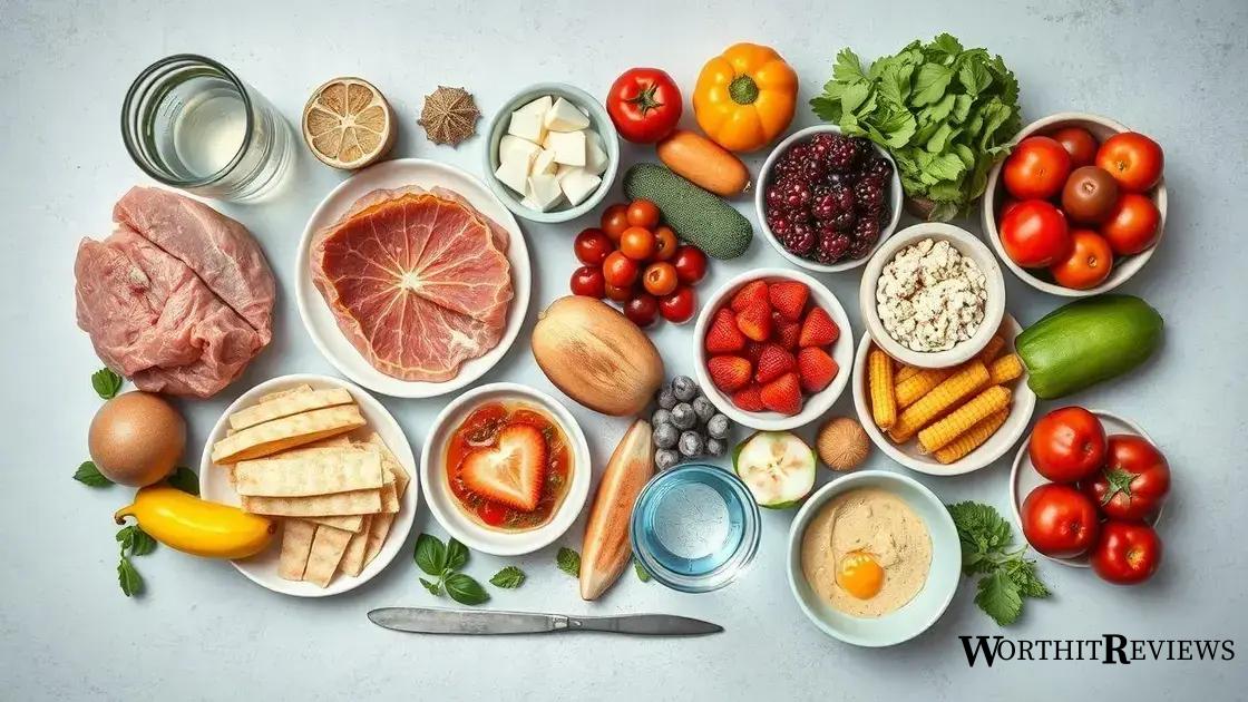 Key components of an effective meal plan