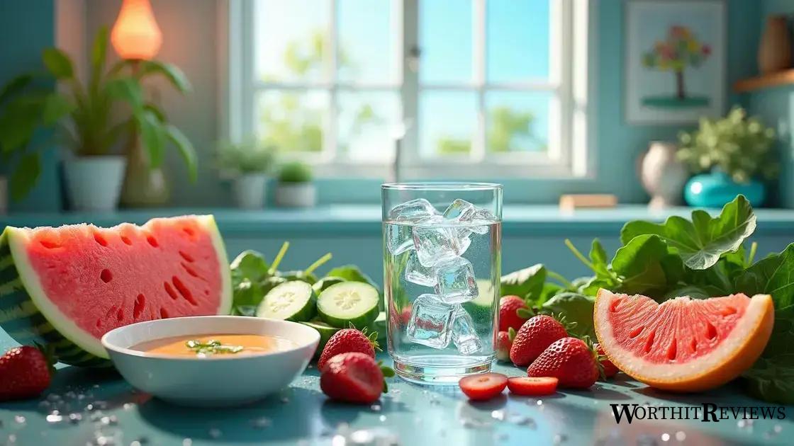 Hydrating foods that support weight loss