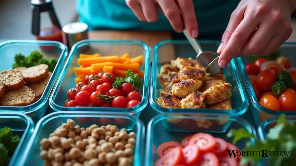 Effective meal planning for weight management