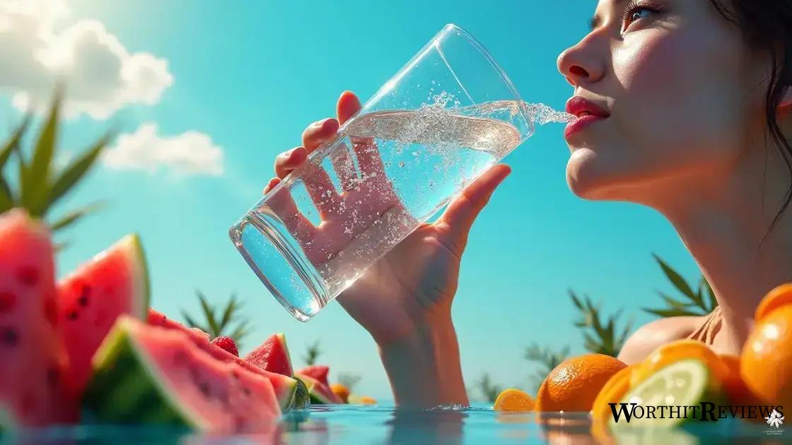 The role of hydration in a healthy diet