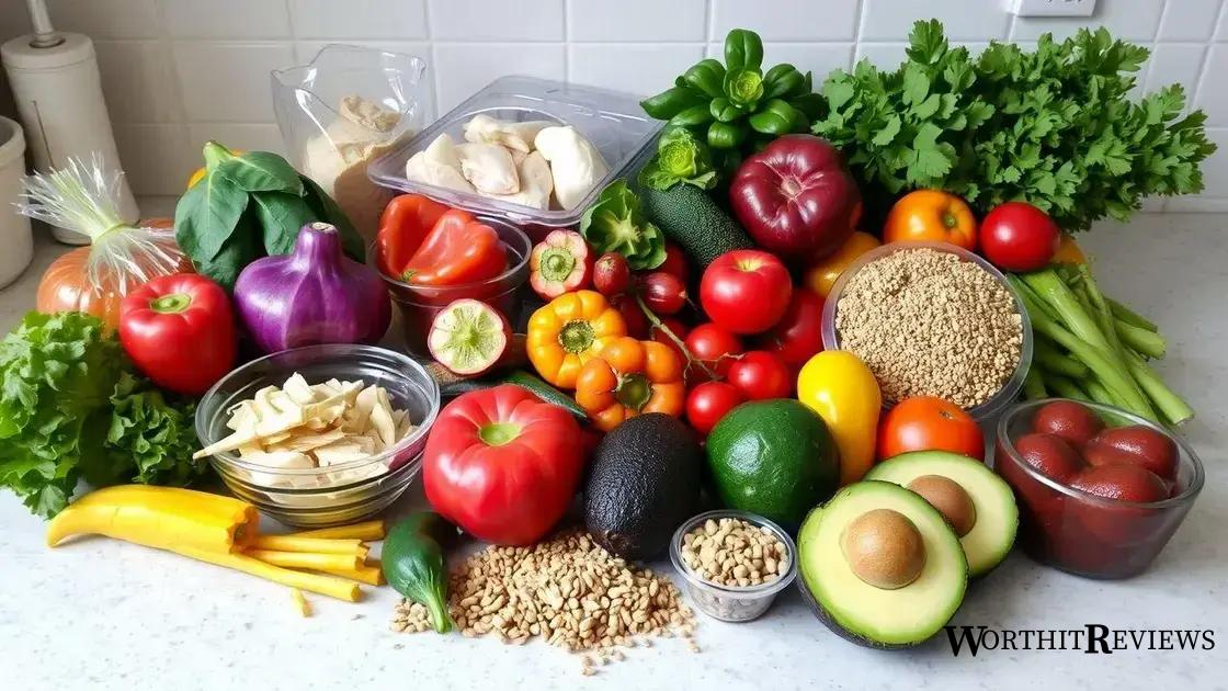 Top ingredients for a nutritious meal