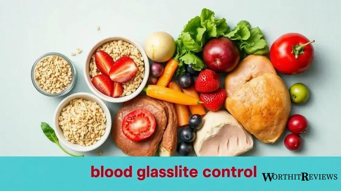 The role of diet in blood glucose control
