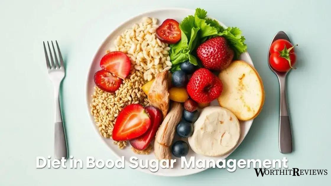 The role of diet in blood sugar management