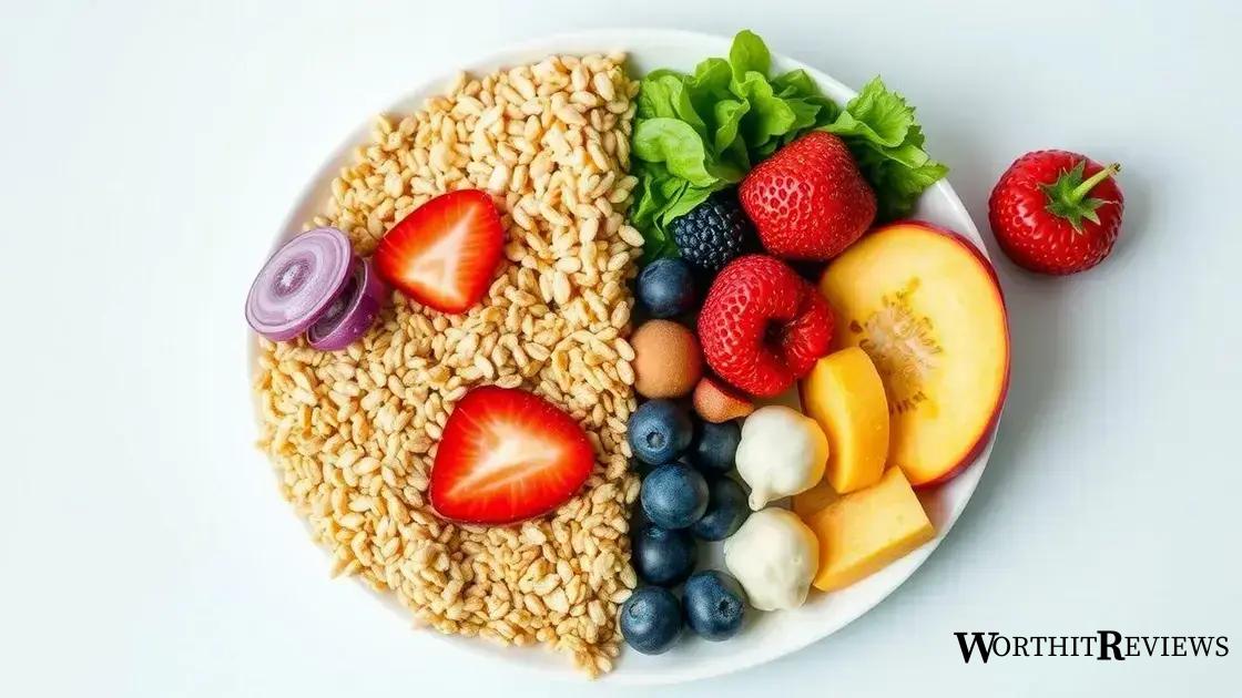 Foods that influence glucose levels