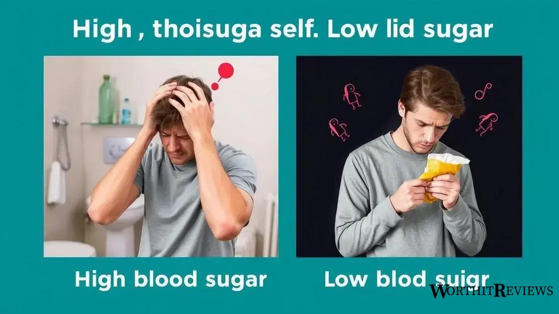 Signs of high and low blood sugar
