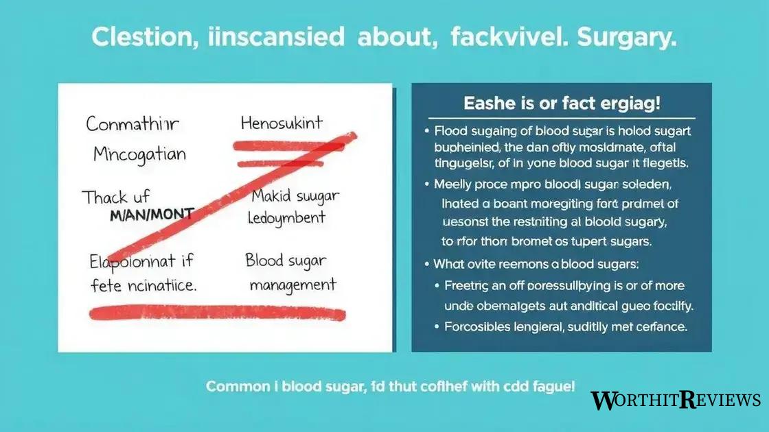 Common misconceptions about blood sugar