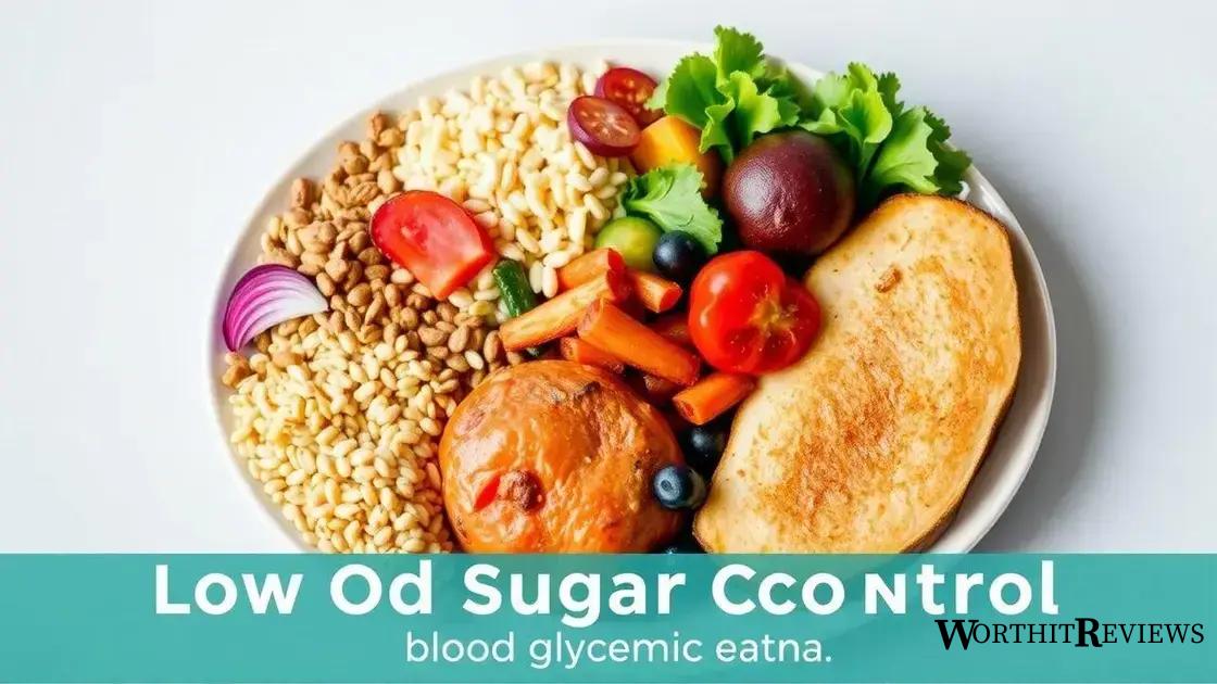 The role of diet in blood sugar control