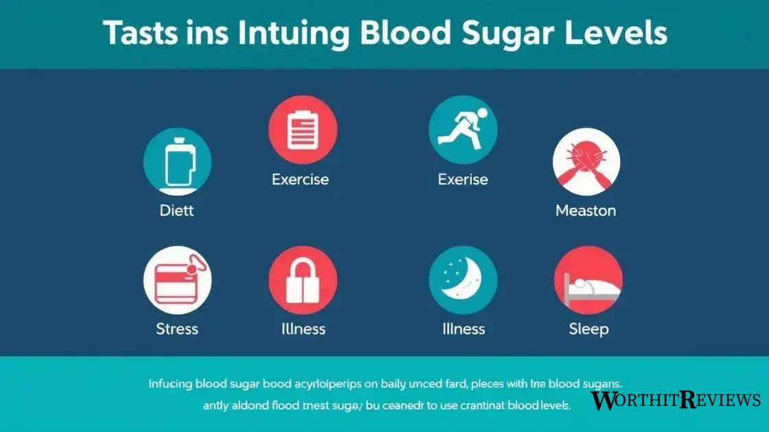 Factors that influence blood sugar levels