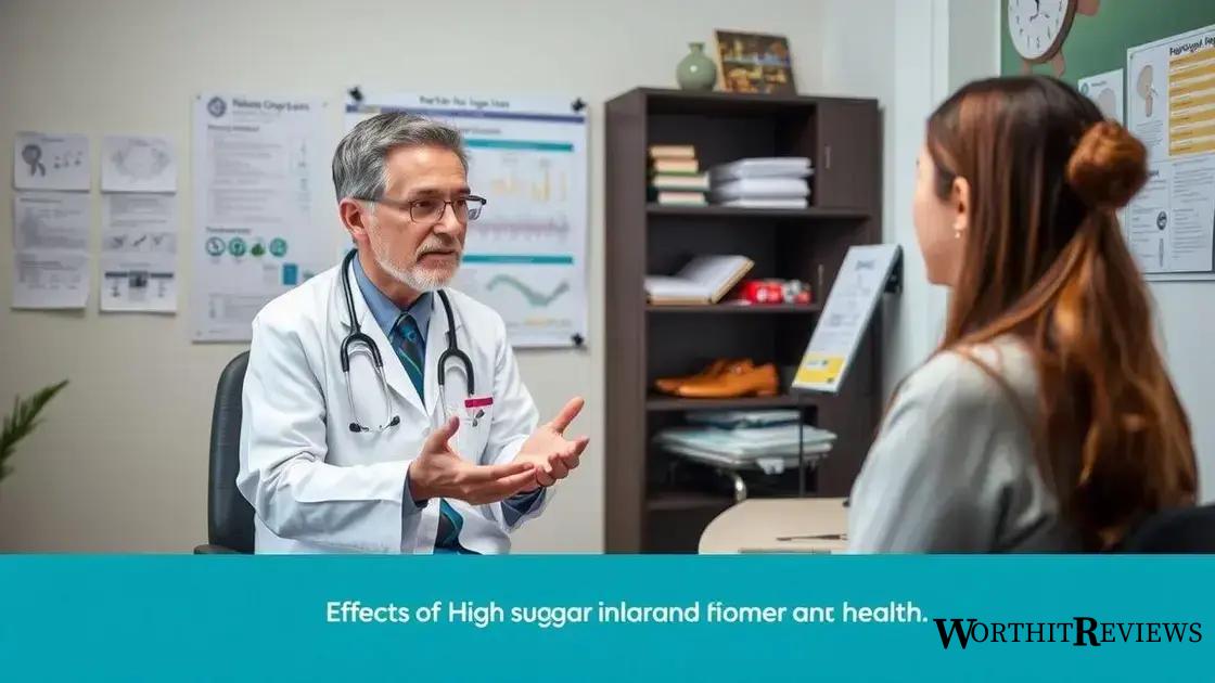 Effects of high sugar levels on health