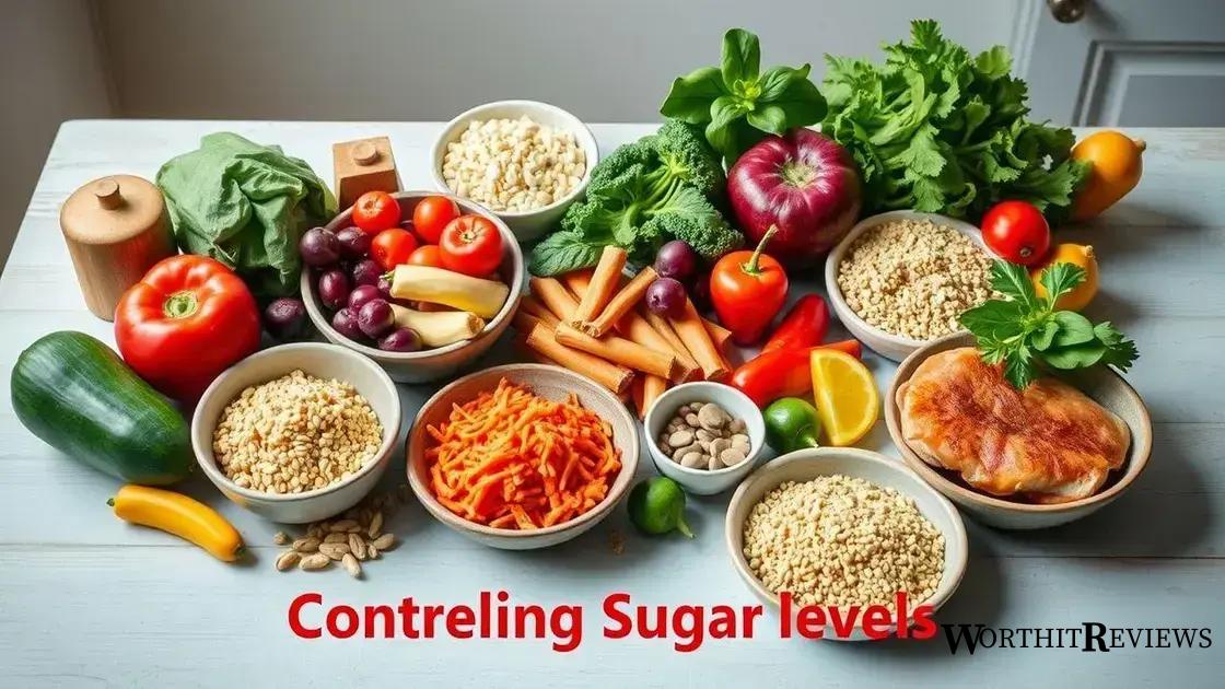 Diet tips for controlling sugar levels
