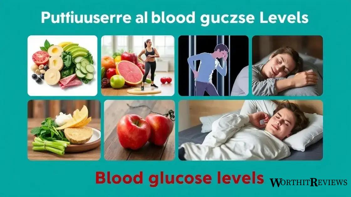 Factors affecting blood glucose levels