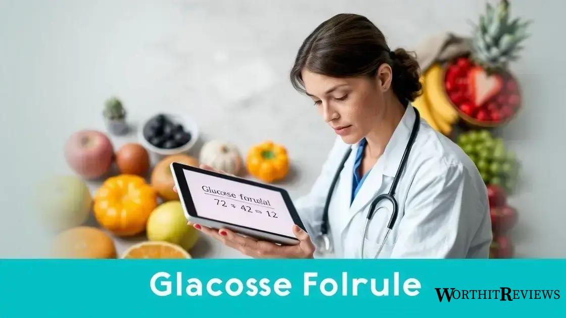 The significance of the glucose formula