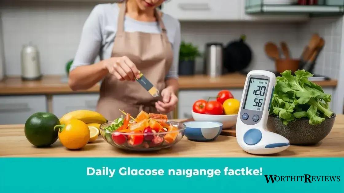 Tips for incorporating glucose management in daily life