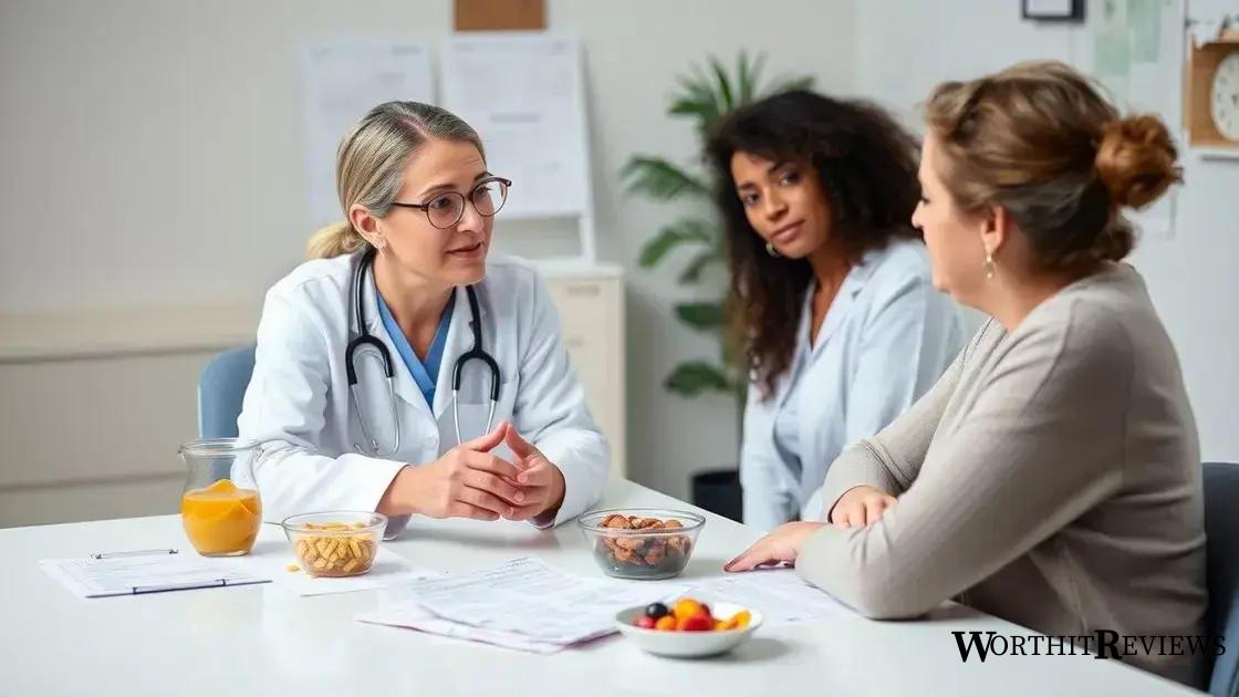 Consulting with healthcare professionals about sugar management