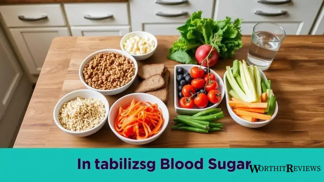 Tips for stabilizing blood sugar throughout the day