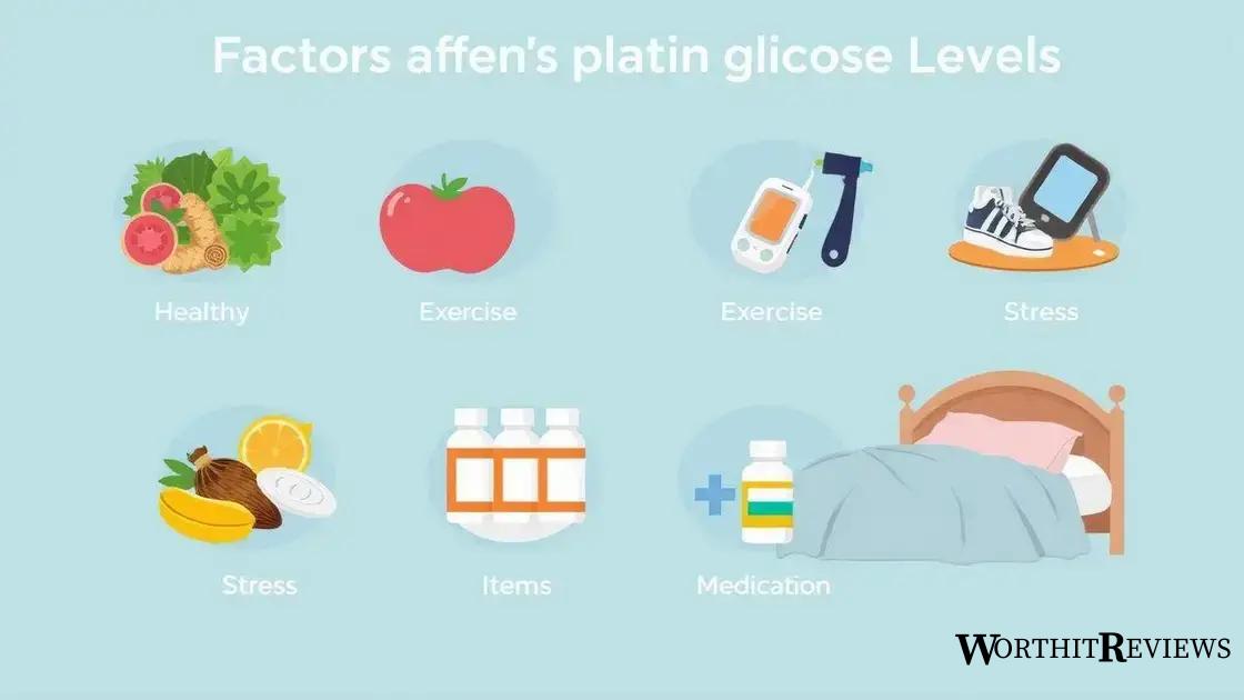 Factors affecting glucose levels