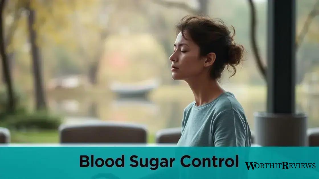 Stress management techniques for blood sugar control