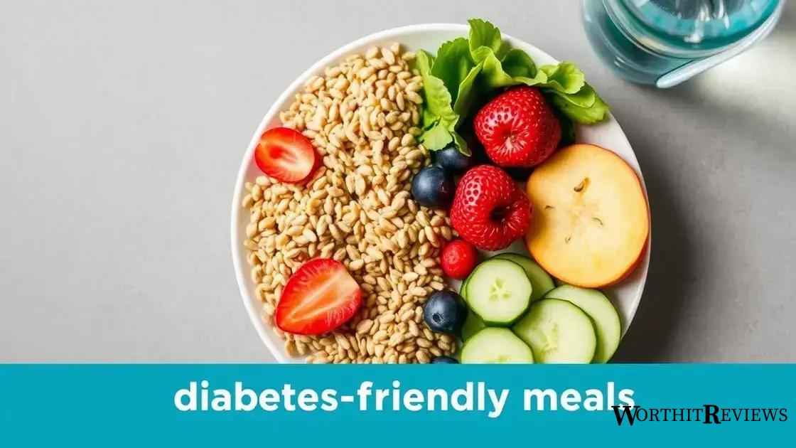 Diet tips for diabetes control