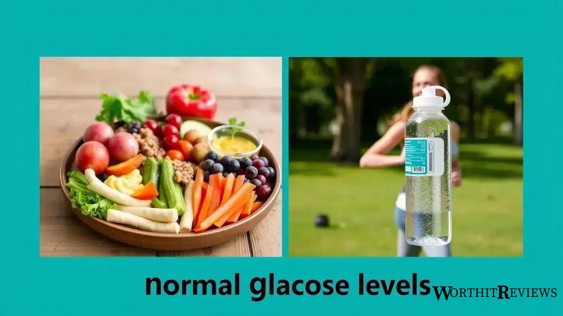 How to maintain normal glucose levels