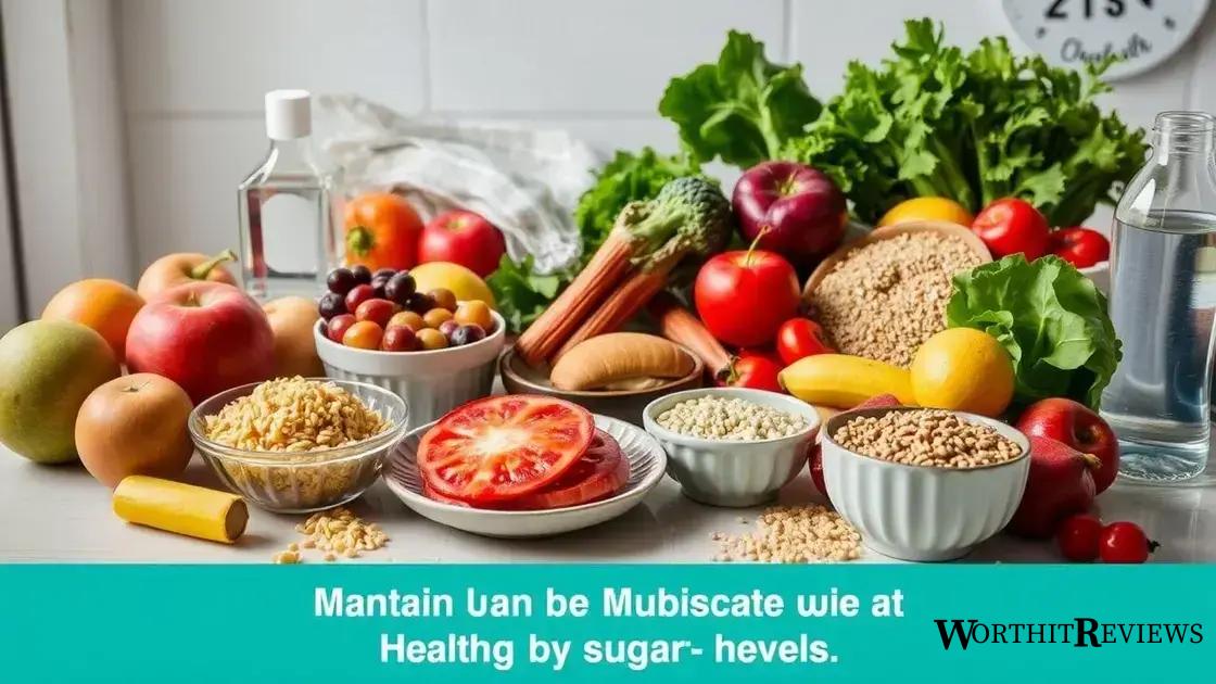 Tips for maintaining healthy sugar levels