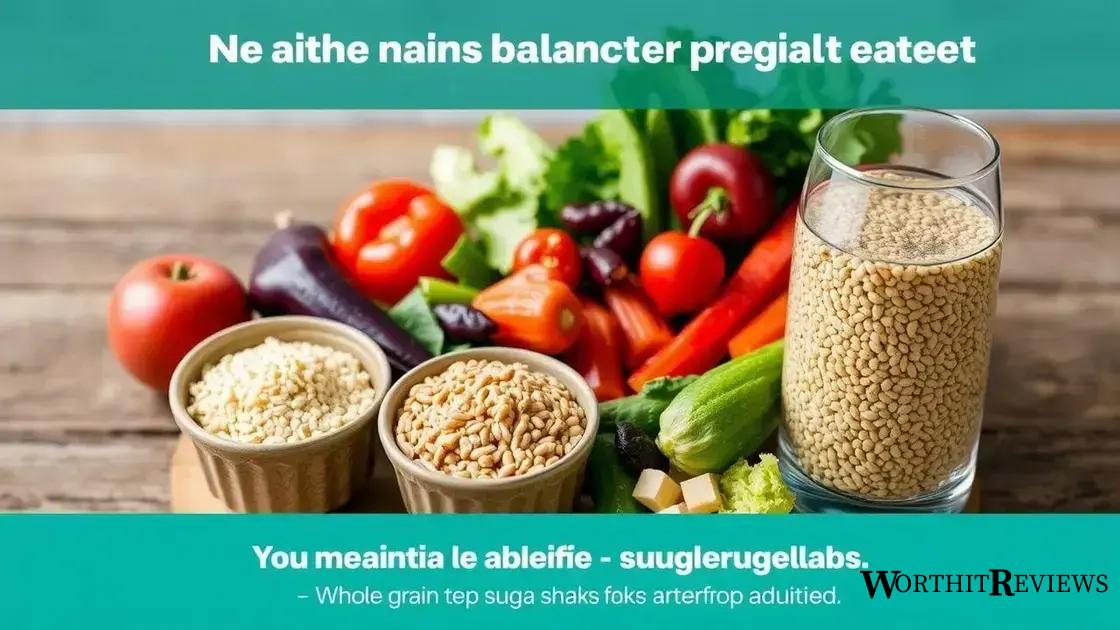 Tips for maintaining healthy sugar levels