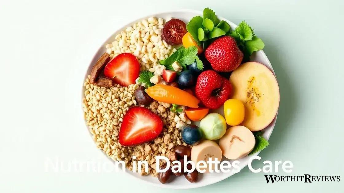 The role of nutrition in diabetes care