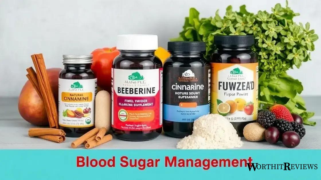 Natural supplements and blood sugar