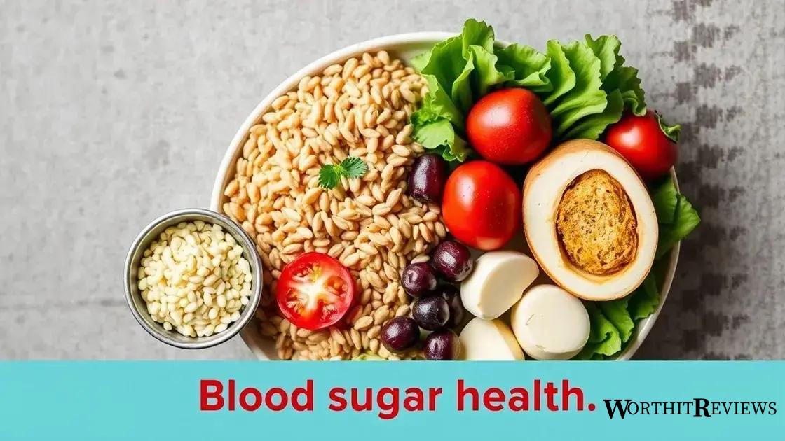 The role of diet in blood & sugar health