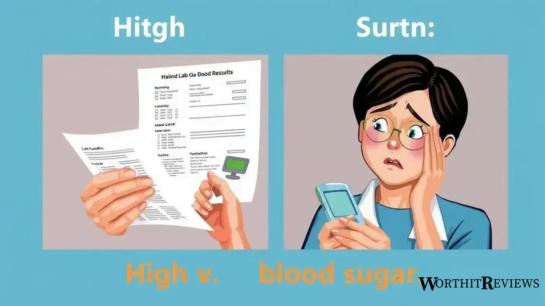 Recognizing signs of high and low blood sugar