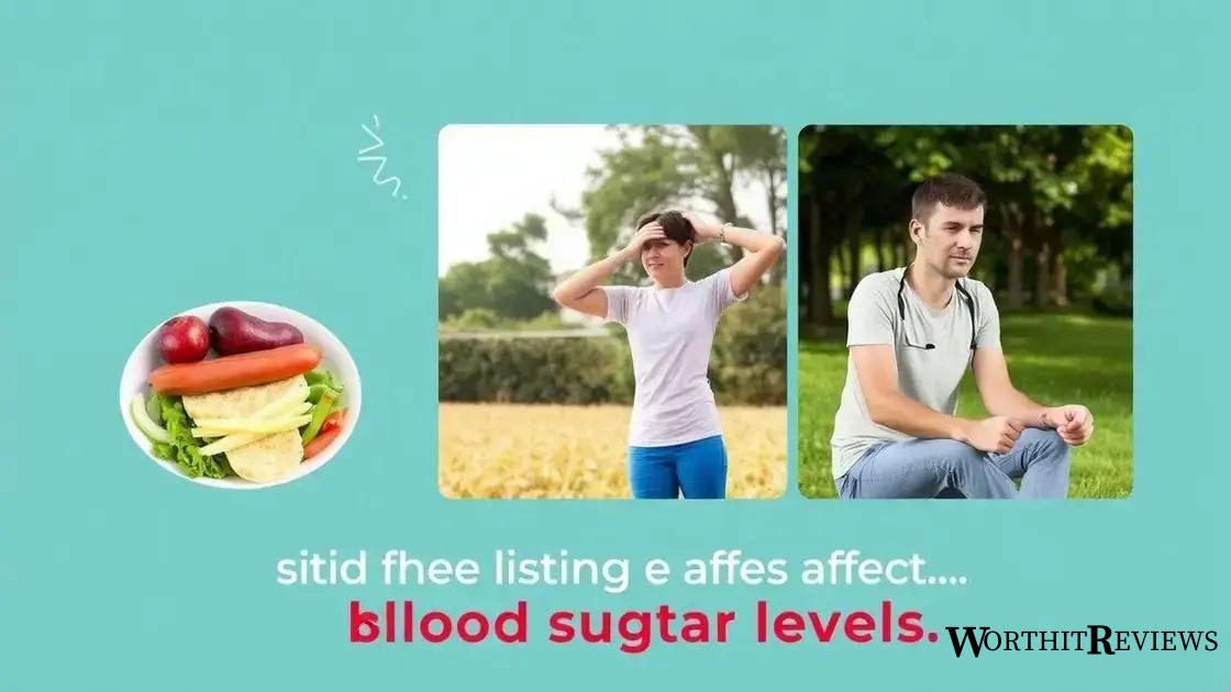 Factors affecting blood sugar levels