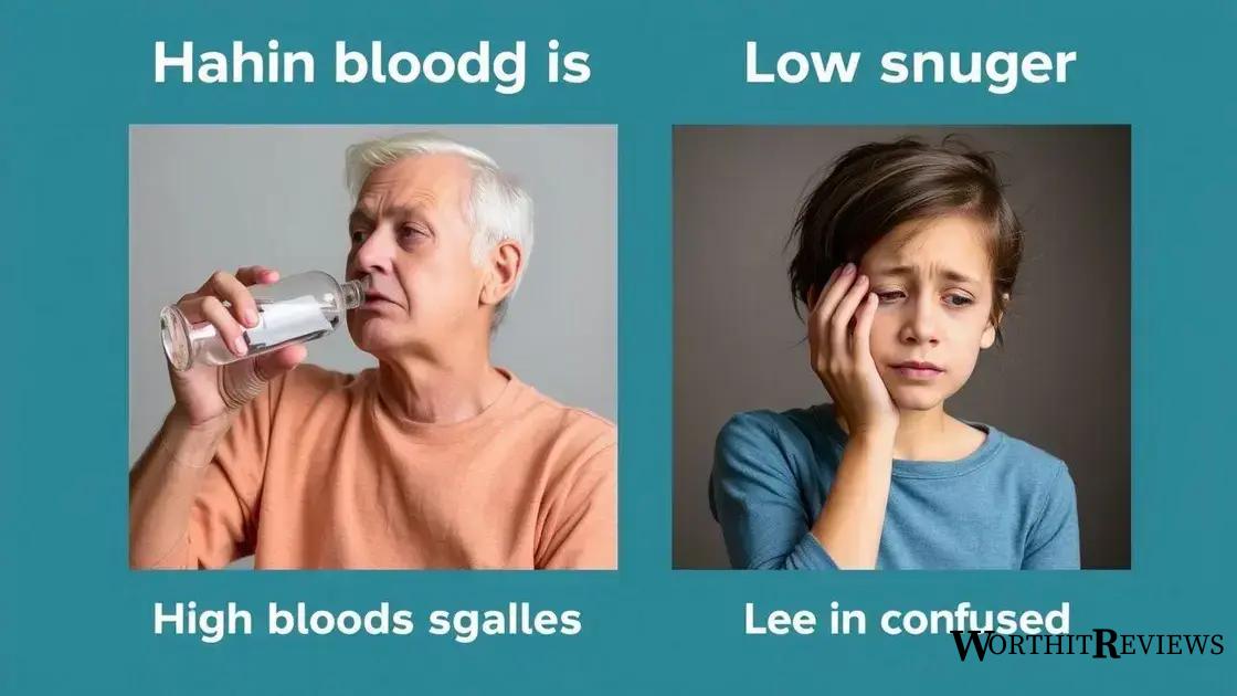 Symptoms of high and low sugar levels