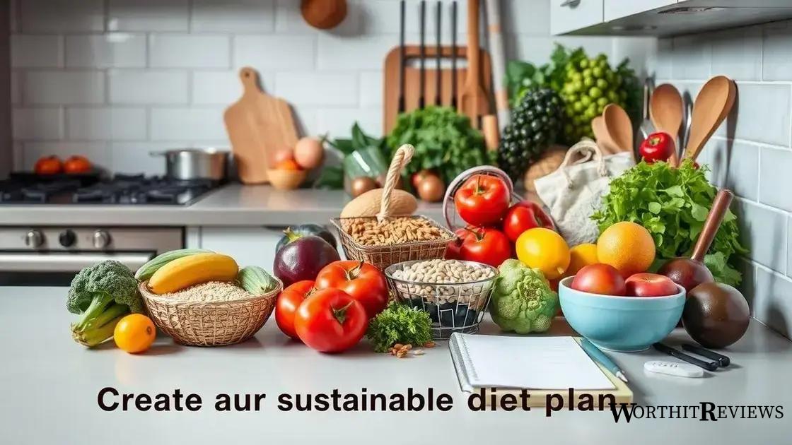 Tips for creating a sustainable diet plan
