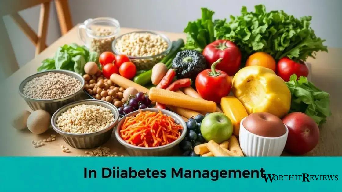 The role of diet in managing diabetes