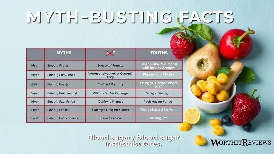 Common myths about blood sugar