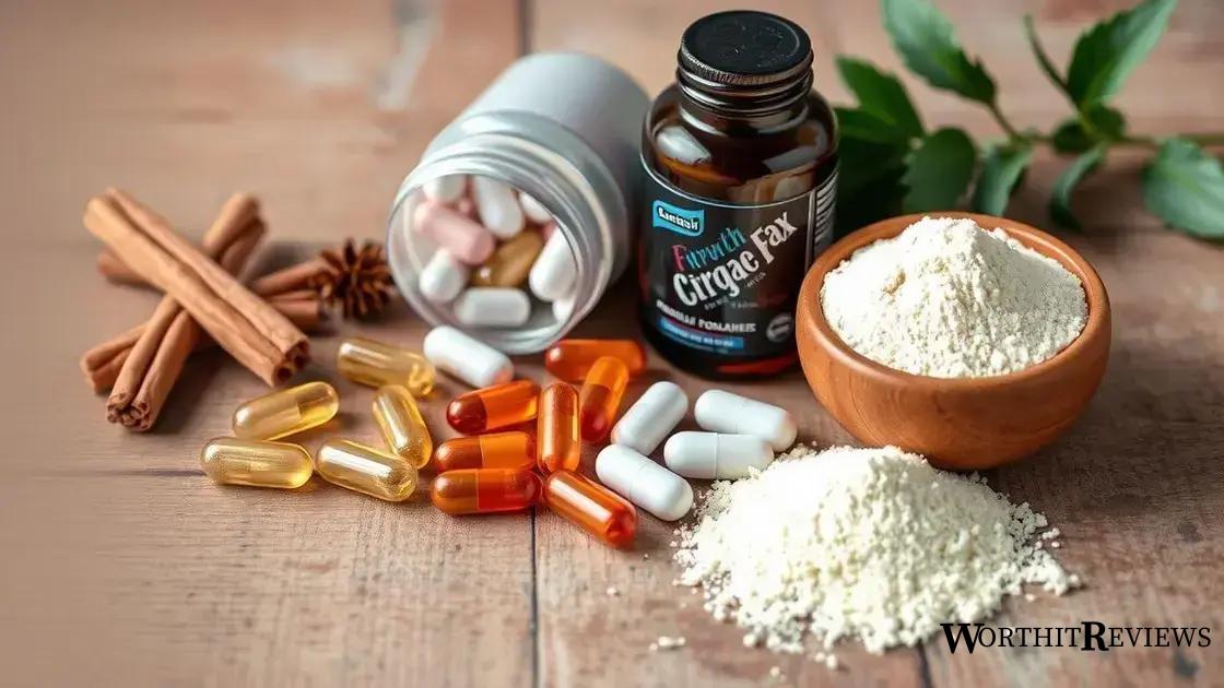 Natural supplements to support glucose balance
