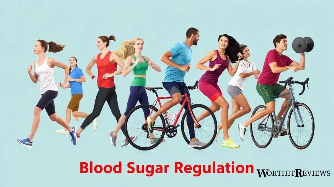 The role of exercise in regulating blood sugar