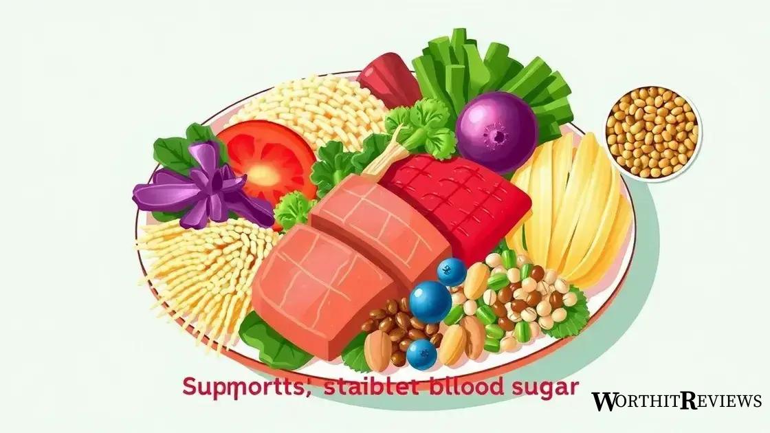 Foods that support stable blood sugar