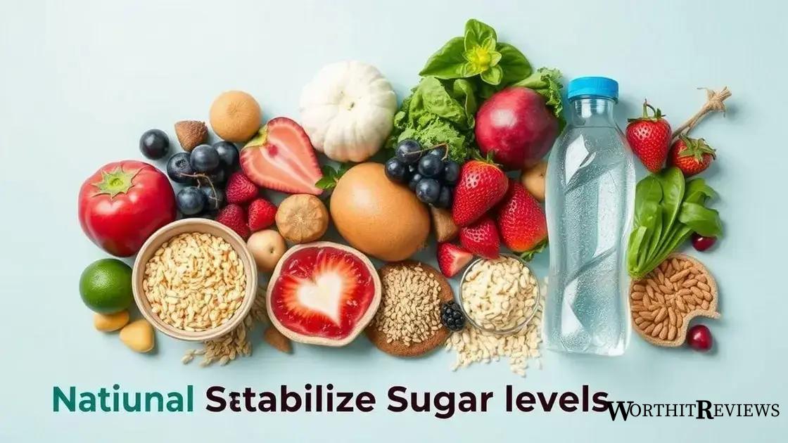 Natural ways to stabilize your sugar levels