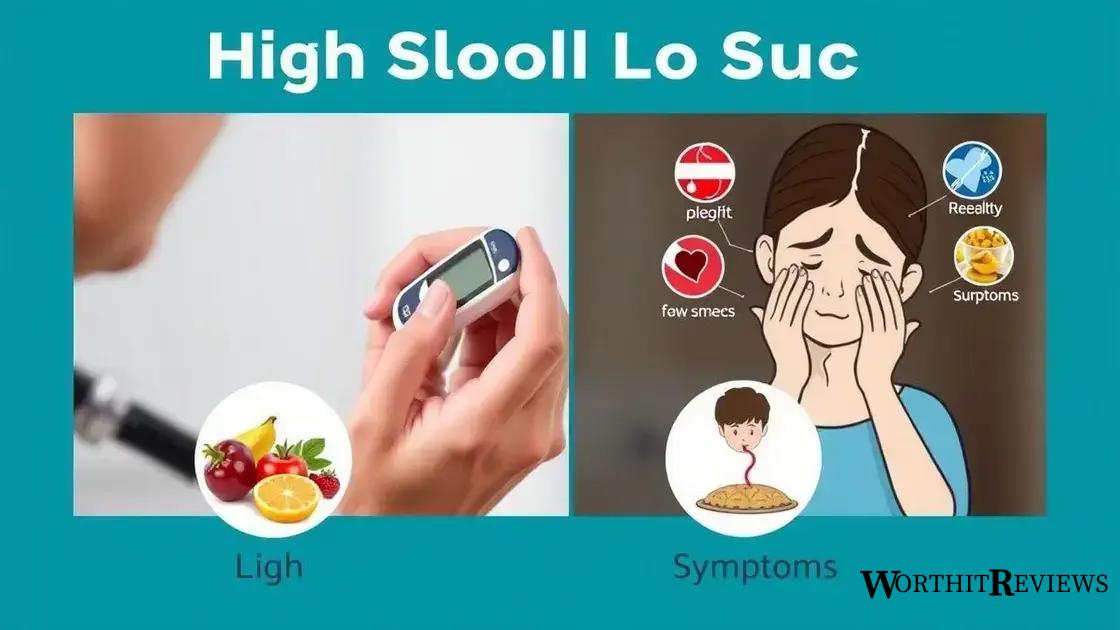 Effects of high and low blood sugar