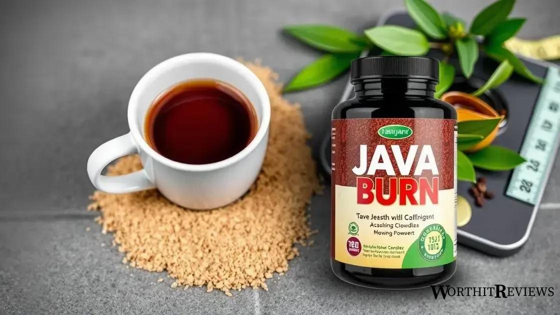 Supplements like Java Burn and their role
