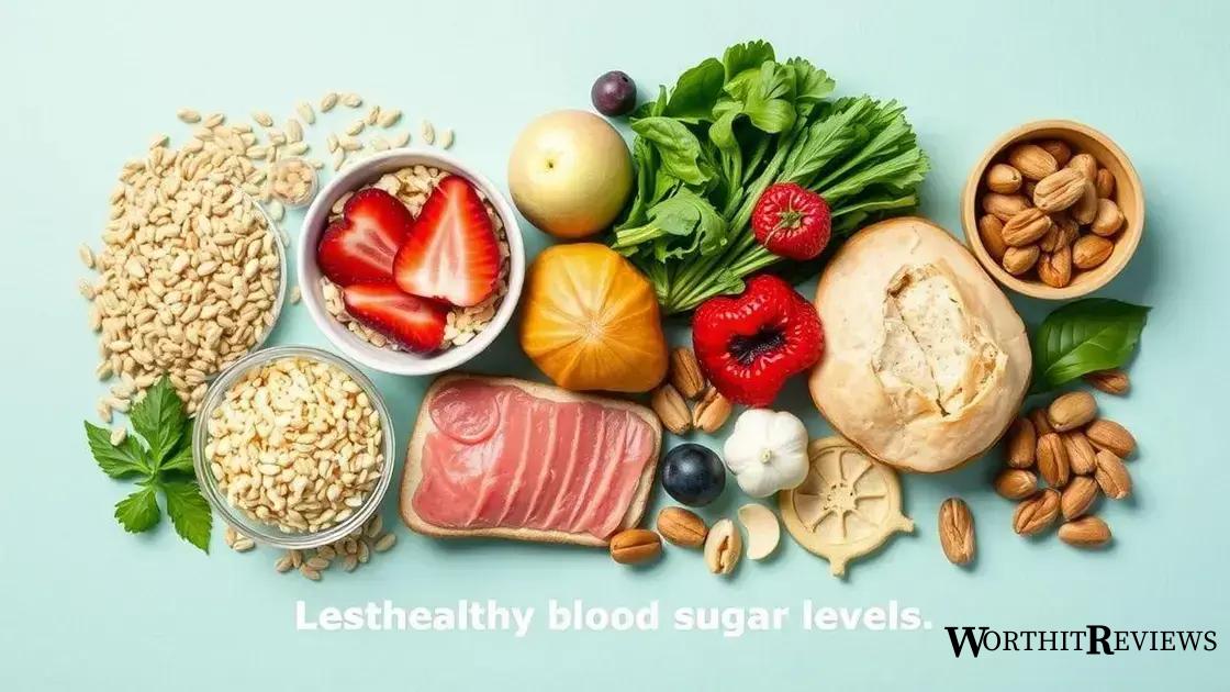 Foods that promote healthy blood sugar levels