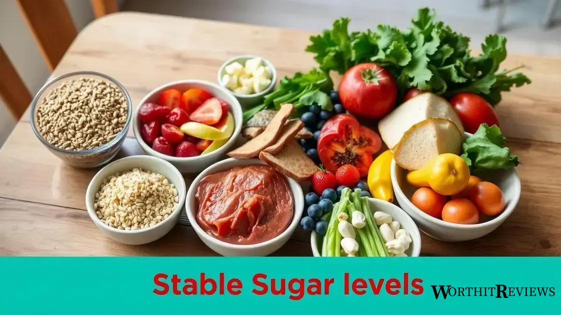 Diet tips for stable sugar levels